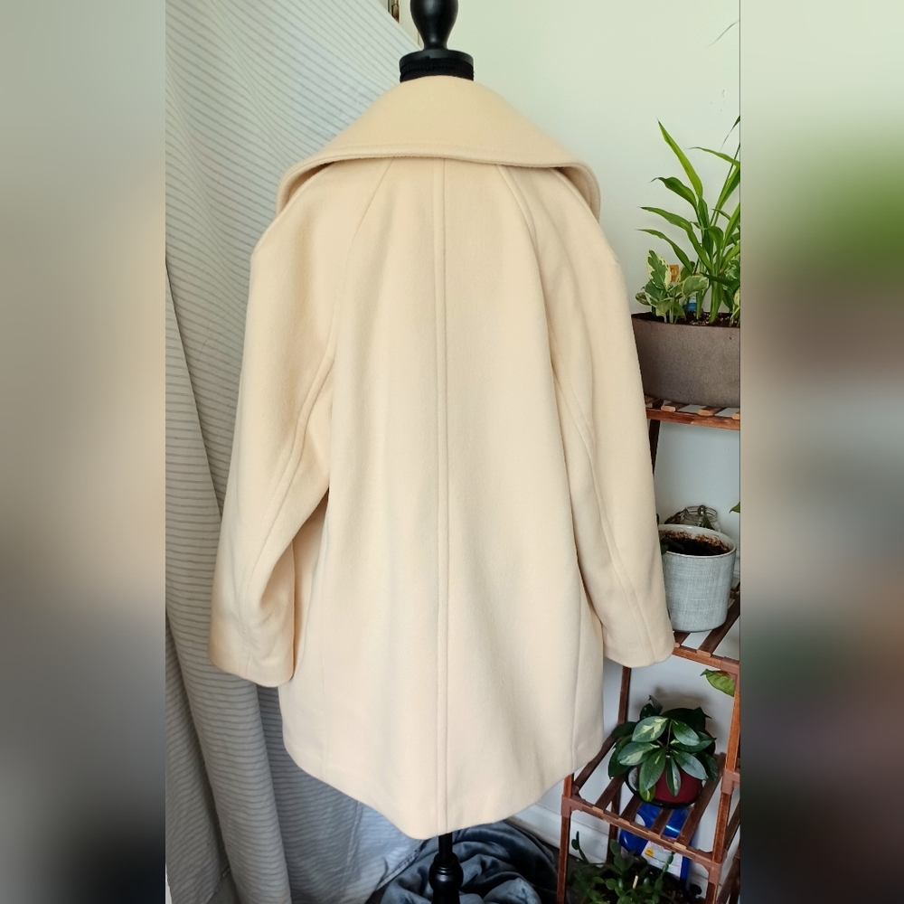 SOLD❣️NWT Banana Republic Double Faced Wool Blend Peacoat Size Small - Picture 8 of 9